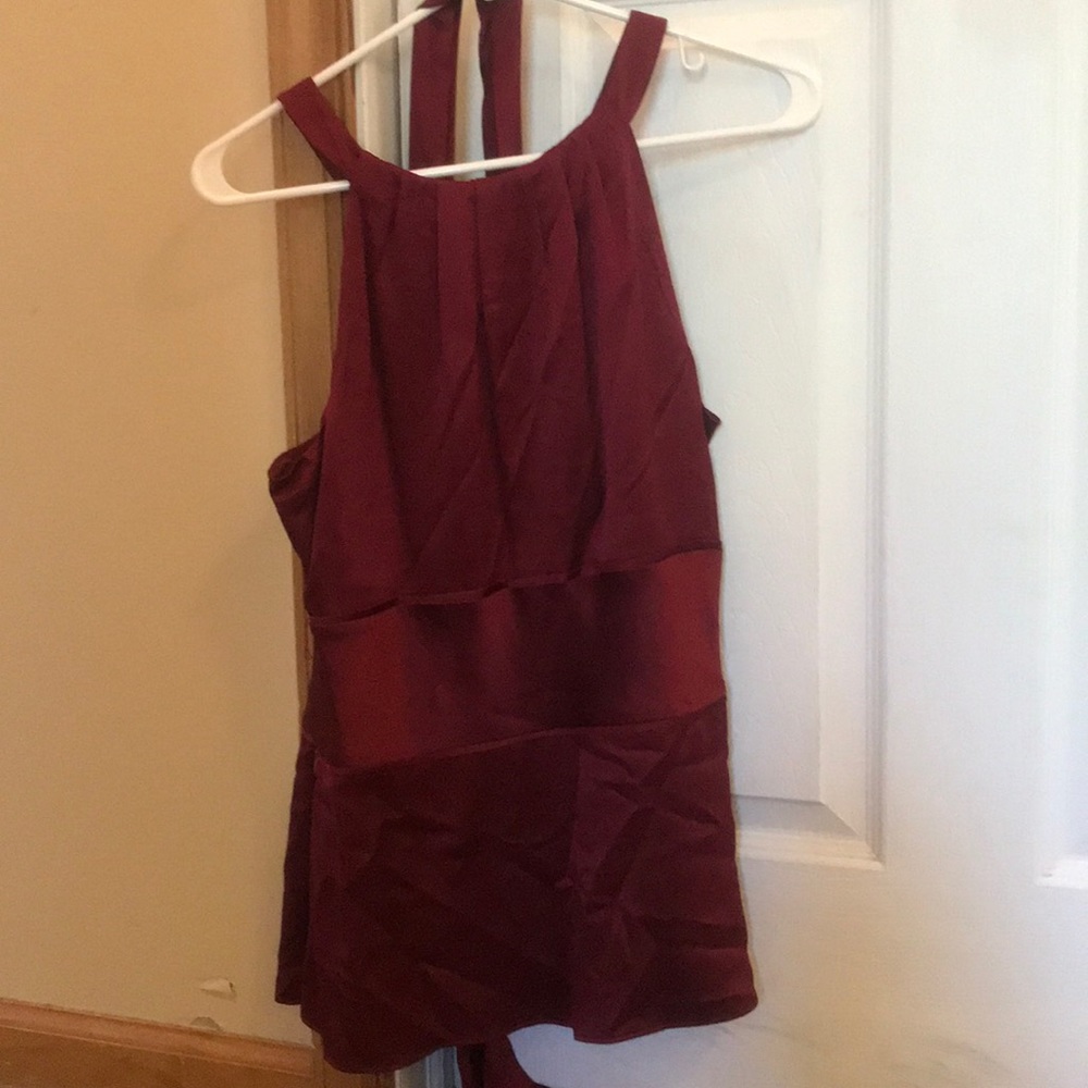 Maroon Silky Blouse 3 for $5!!
